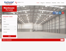 Tablet Screenshot of earthwide.in